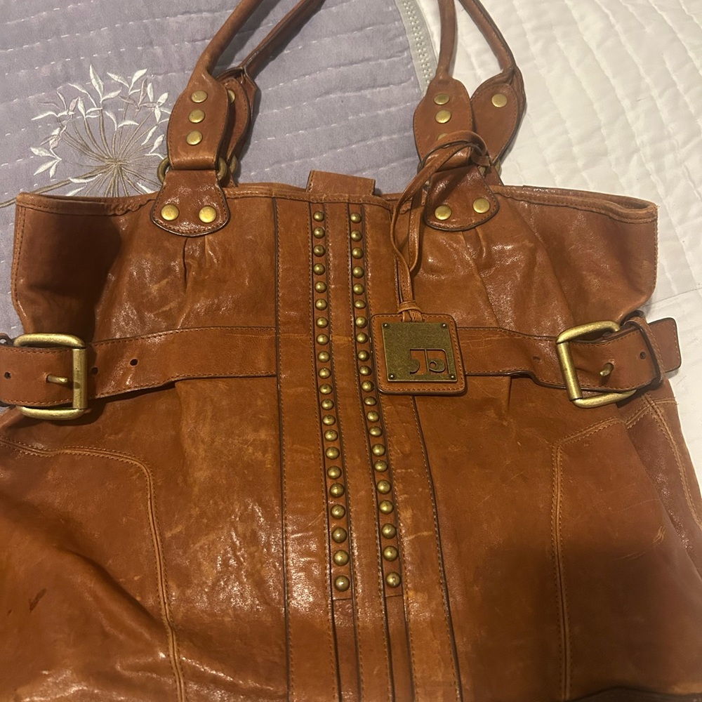 Joe’s Jeans Brown Leather Tote Bag